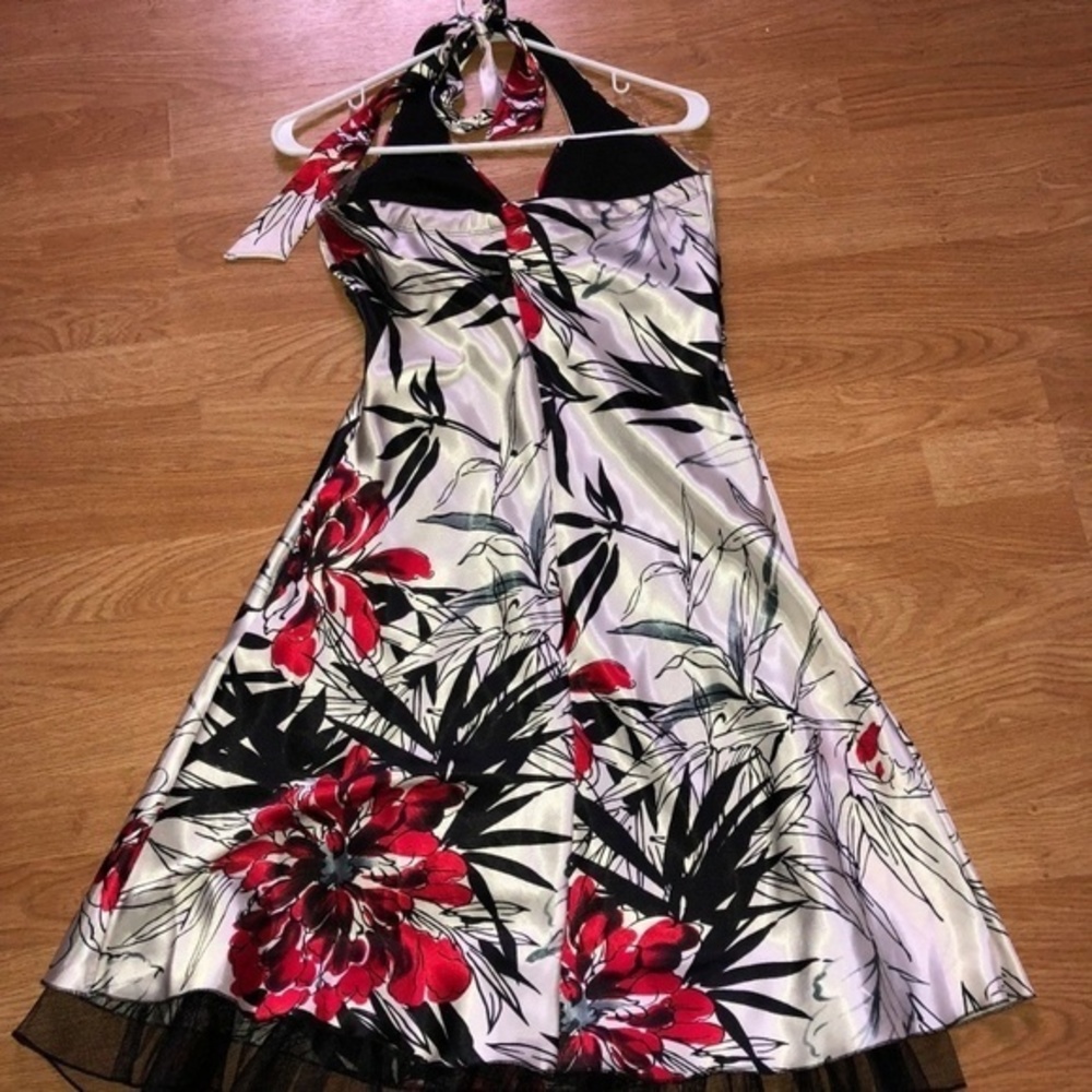 Speechless JRS. 9 Formal Prom Holiday Christmas Dress Black Red White - Picture 2 of 8